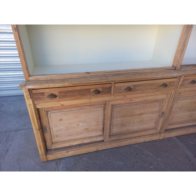 Large Fir Bookcase, 1890s For Sale - Image 14 of 18