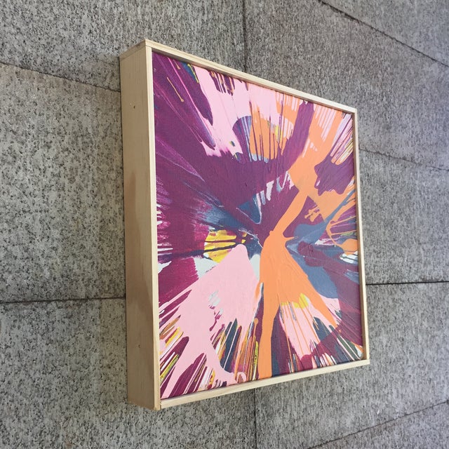 Abstract Color Field Framed Contemporary Painting For Sale - Image 4 of 6