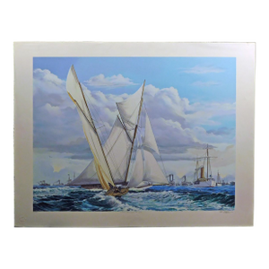 Pete Peterson Lipton Challenges the Cup Hand Signed Art Serigraph
