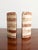 1970s Vintage Striped Travertine Demilune Bookends by Fratelli Mannelli, 1970s, Set of 2 For Sale - Image 5 of 16