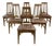 1960s Young Manufacturing Attributed Walnut Dining Chairs - Set of 6 For Sale