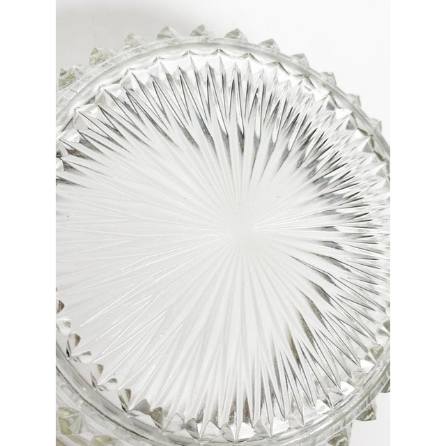 1980s Glass Vide-Poche with Irom Rim, France, 1980s For Sale - Image 5 of 12