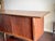 Vintage American Mid Century Modern Walnut Credenza, Sliding Door Sideboard, Media Console, Tv Stand & Record Cabinet For Sale - Image 10 of 11