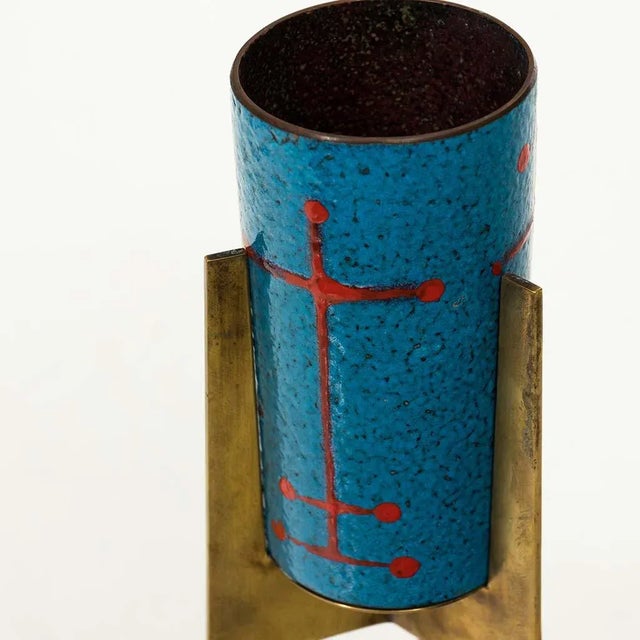 Set of Four Italian Enamel Votives For Sale - Image 11 of 13