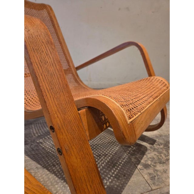 Gold Vintage Dondolo Rocking Chair by Luigi Crassevig, Italy, 1970s For Sale - Image 8 of 10
