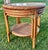 1970s Boho Chic Rattan Round Table Set For Sale - Image 4 of 9
