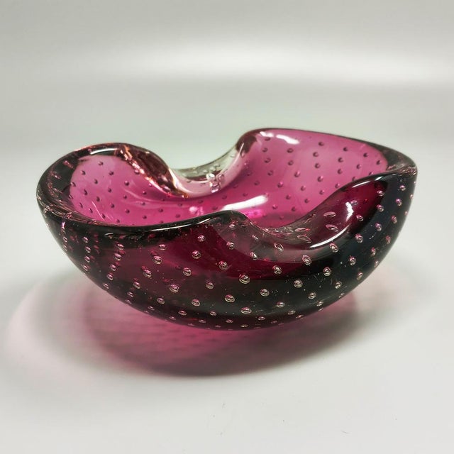 Pink Vintage Italian Ashtray by Flavio Poli for Seguso, 1960s For Sale - Image 8 of 8