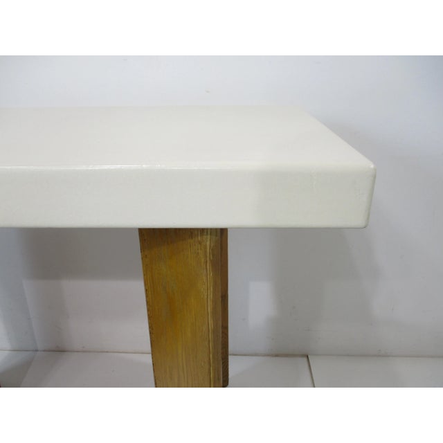 Paul Frankl Cork Top Console Table for Johnson Brothers Furniture Co