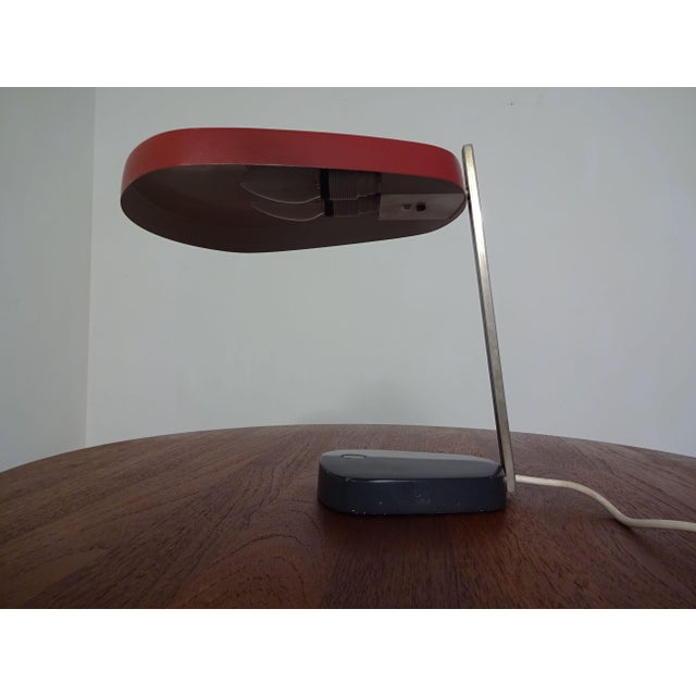 Desk lamp by Heinz Pfaender for Hillebrand from the 1960s. I have official proof of authenticity such as vintage catalogs,...