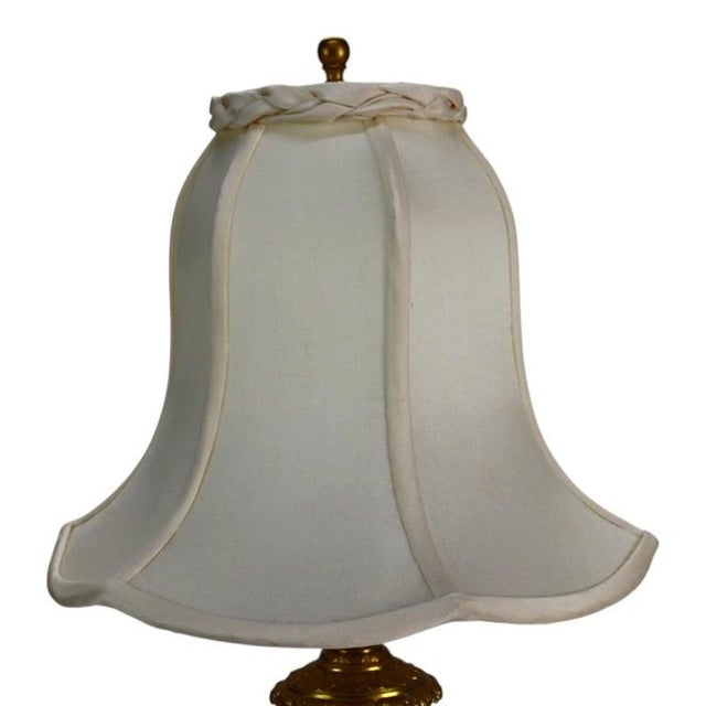 French Sevres Scenic Painted & Artist Signed Porcelain Lamp, Lion Head Handles For Sale - Image 9 of 14