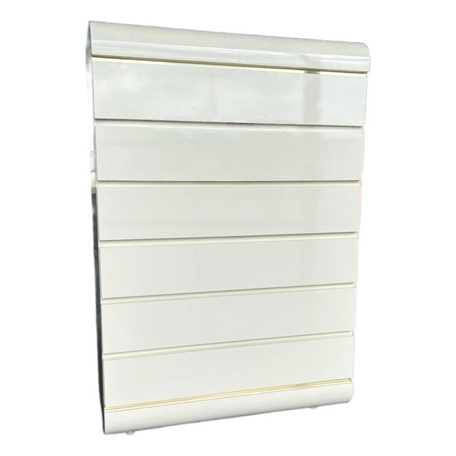 Postmod Cream & Gold Tallboy For Sale