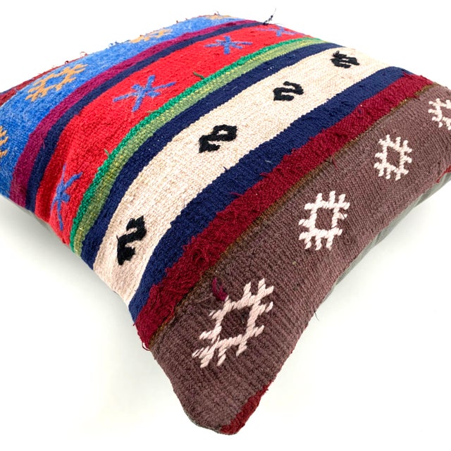 1970s Vintage Turkish Kilim Cushion Cover, 1970s For Sale - Image 5 of 9