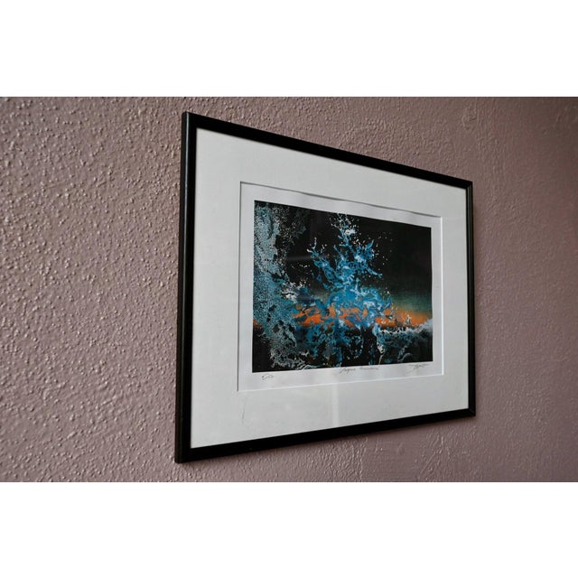 Jean Davo, Lunar Wave, 1980s, Lithograph, Framed For Sale - Image 6 of 7