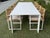 Harbour Outdoor Hayman Aluminum Dining Table, White For Sale - Image 10 of 12
