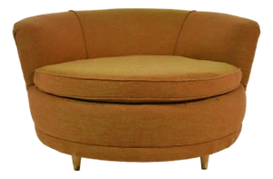 Large Round Parlor Chair by Howard