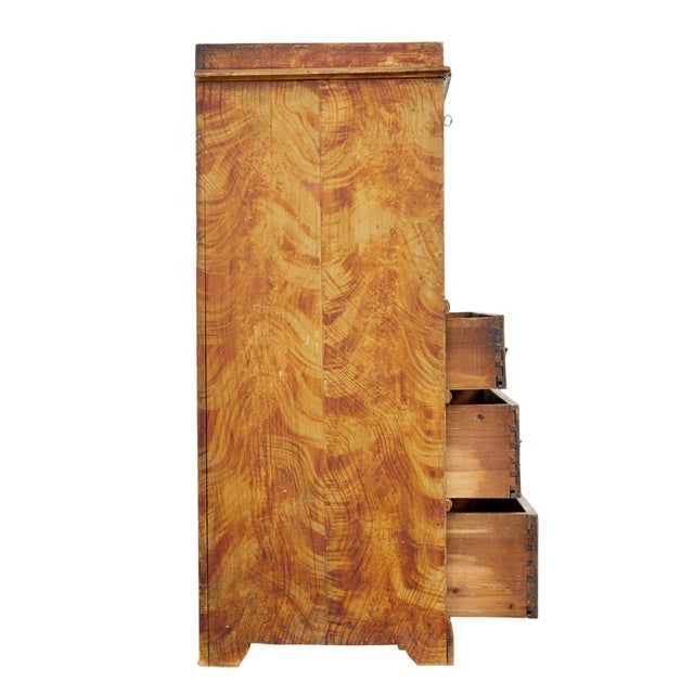 Swedish Antique Painted Pine Writing Desk, 1870 For Sale - Image 11 of 12