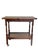 English Antique English Jacobean Style Oak Flip Top Game Table Bar Cart Carved Frieze For Sale - Image 3 of 18