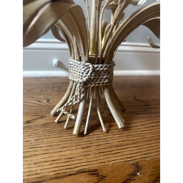 Vintage Tole Chandelier For Sale In Atlanta - Image 6 of 15