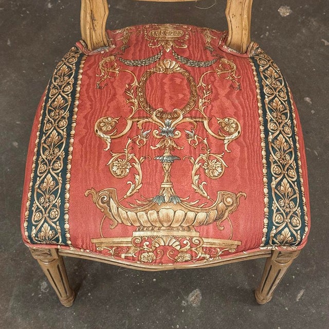 Set of 8 French Louis XVI Fruitwood Dining Chairs Includes 2 Armchairs For Sale - Image 17 of 18