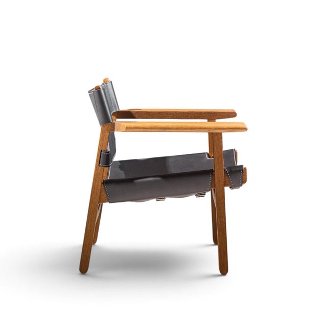Børge Mogensen for Fredericia Mid Century Oak and Leather Spanish Chairs - Pair For Sale - Image 11 of 13