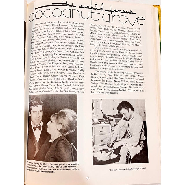 Vintage Hollywood History 1980s Are the Stars Out Tonight? The Story of the Famous Ambassador and Cocoanut Grove "Hollywood's Hotel", Hardcover For Sale - Image 10 of 13
