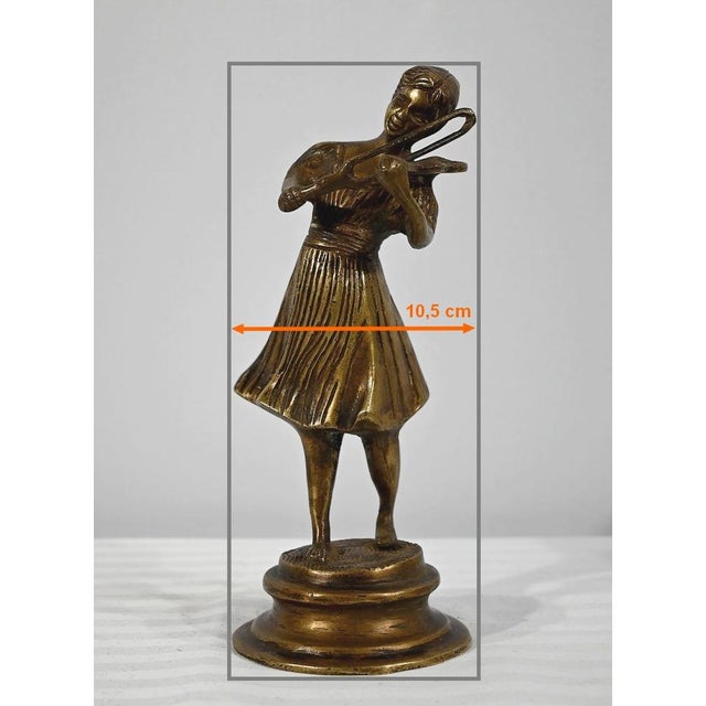 Bronze Violinist Sculpture, Late 19th Century For Sale - Image 18 of 18