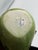 This is a charming vintage Italian ceramic pear-shaped covered box, beautifully modeled with a soft, rounded form and a...
