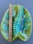 Vintage MCM California Pottery Usa 404 Green & Aqua Drip Glaze Ash or Catchall Tray For Sale - Image 12 of 13