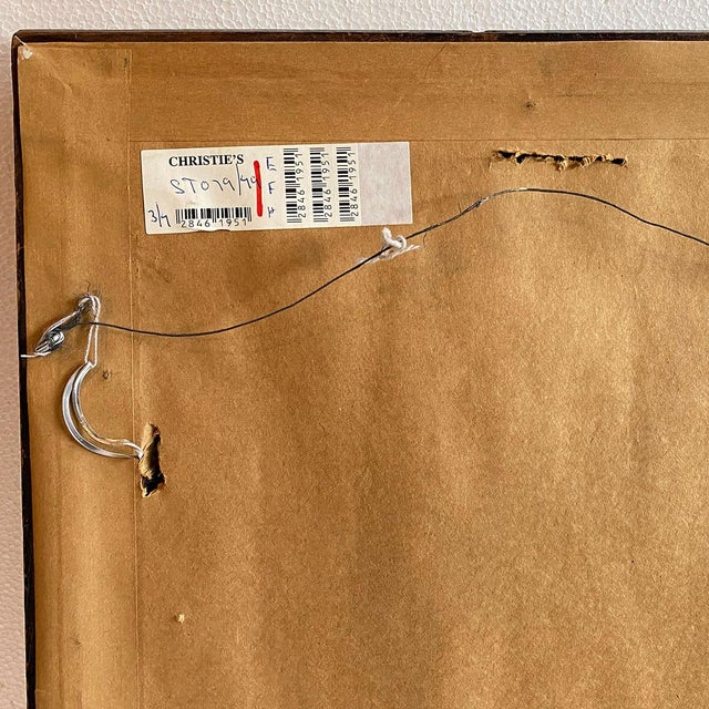 18th Century British School Georgian Reverse Glass Painting, Portrait of King George II For Sale - Image 11 of 11