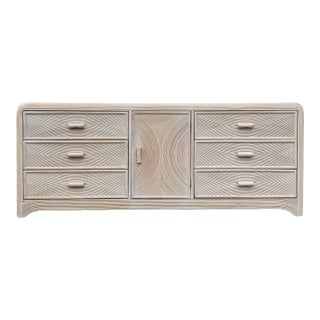 Boho Chic Waterfall Pencil Reed Dresser For Sale