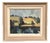 Ruben Hedin, Landscape with Huts, 1960s, Oil on Panel, Framed For Sale