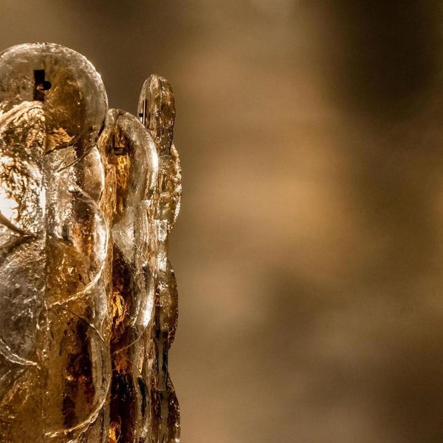 Austrian Chandeliers in Smoked Glass by J. T. Kalmar for Kalmar, 1960s, Set of 2 For Sale - Image 10 of 13