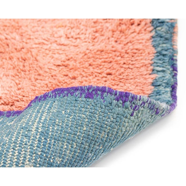 Hand-Knotted Wool Rug by Azele Studio For Sale - Image 6 of 10