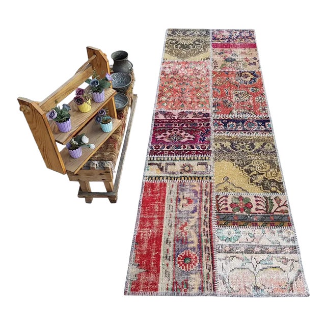 Vintage Wool Anatolian Carpet For Sale