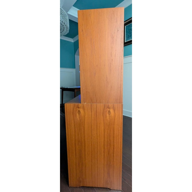 Mid-Century Danish Modern Teak Sideboard & Hutch by Clausen & Son, Attributed For Sale - Image 15 of 18