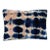 Rousseau Hand Dyed Silk Velvet Pillow, Rose Pink & Indigo Blue Inkblot Abstract Pattern For Sale