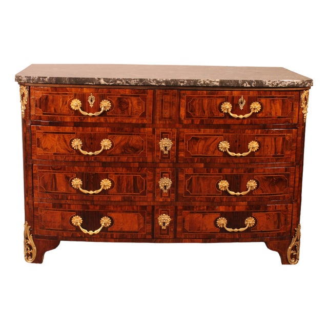 Louis XIV Chest of Drawers in Olive Marquetry, Dauphiné Region For Sale