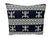 African African Custom Made Black and White Kente Cloth Pillow 22" W For Sale - Image 3 of 7