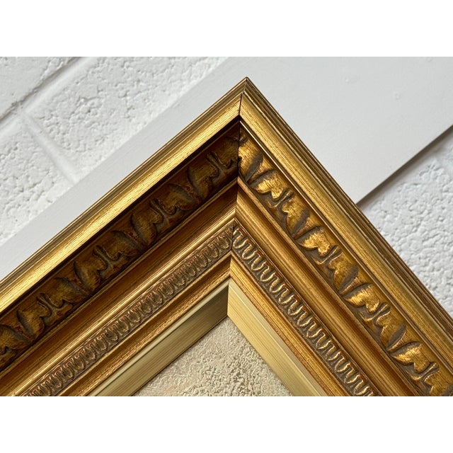 Realism Still Life with Fruit & Bread Rustic French Farmhouse Interior by French Artist 1992 Circa For Sale - Image 3 of 18