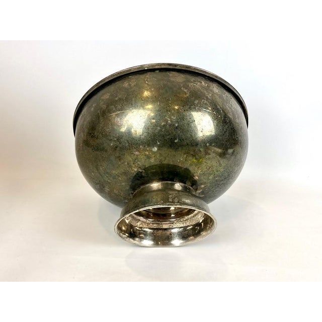 Large French Silver Plated Champagne Cooler Bowl, 1900s For Sale - Image 5 of 12