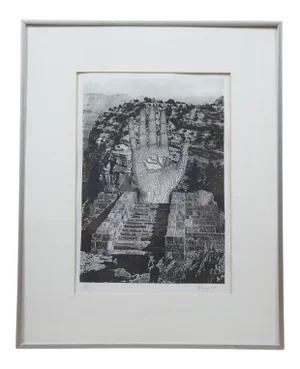 To Rene Magritte: Forbidden Realm 1994 Jud Yalkut Photoprint