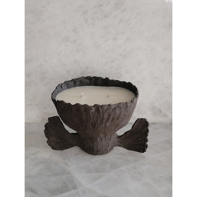 Handmade Organic Ceramic Tulip Vessel / Candle by Tania Whalen For Sale - Image 4 of 12