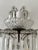 White French Crystal Prisms 3 Light Extremely Old and Stunning Sconces C 1900 For Sale - Image 8 of 10