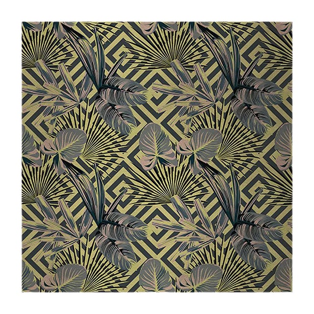 Jungle Dream 2 Fabric Wall Covering by Chiara Mennini for Midsummer-Milano For Sale
