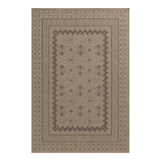 Chris Loves Julia x Loloi Providence Charcoal / Dove 7'-6" x 7'-6" Round Area Rug For Sale