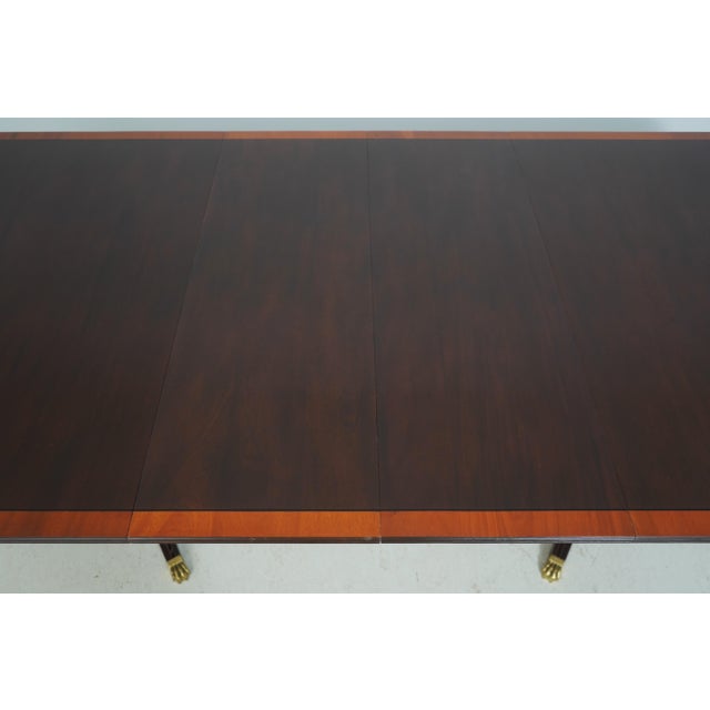 Stickley Mahogany Banded Dining Room Table For Sale - Image 14 of 18