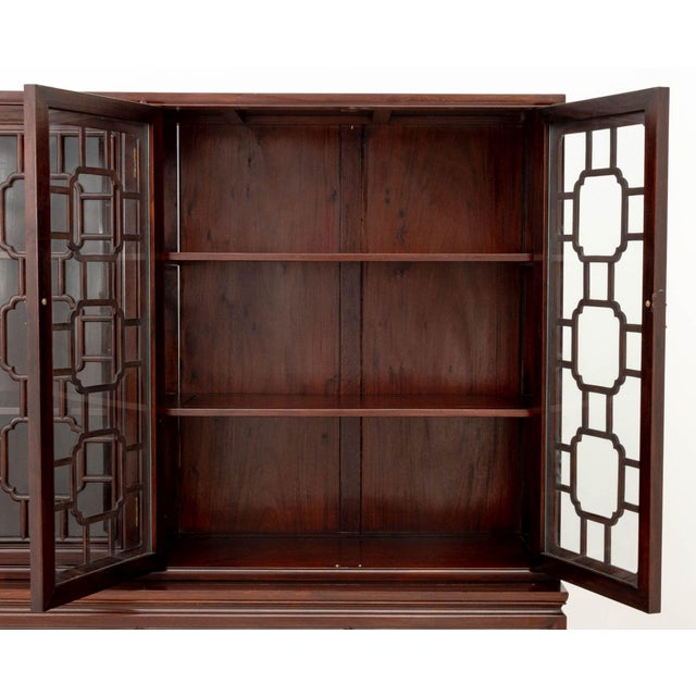 Early 20th Century Chinese Rosewood China Cabinet For Sale - Image 5 of 10