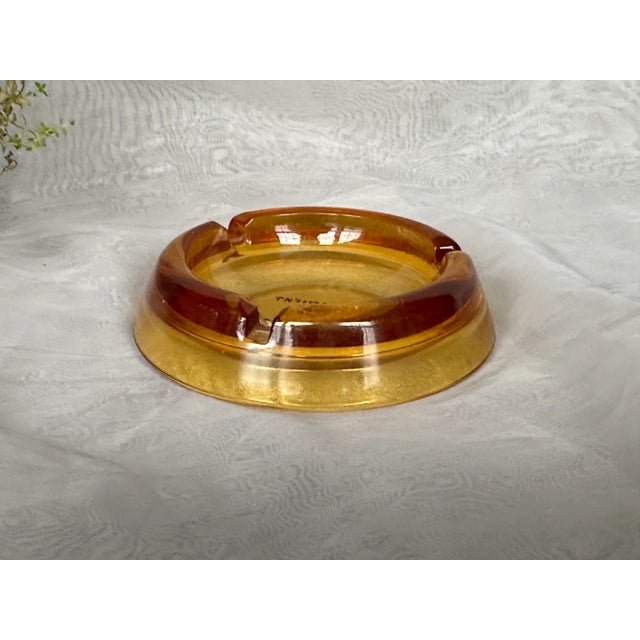 Vintage Glass Atlantic City Hotel Ashtray For Sale - Image 4 of 10