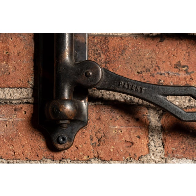 Early 20th Century Japanned Copper Scissor Arm Wall Lamp by F. W. Hardy For Sale - Image 16 of 18