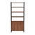 2020s Drake 73" 2 Door Walnut Bookcase, Medium Brown For Sale - Image 5 of 6